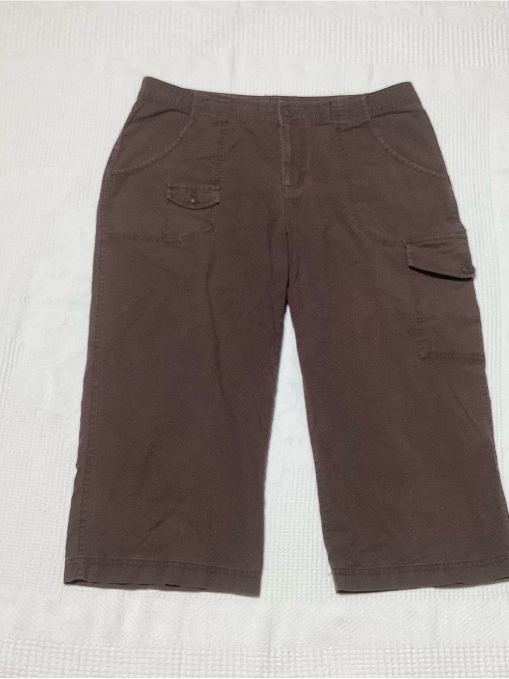 Columbia Sportswear XCO Size 12 Women's Brown Cargo Capri Pants - Picture 2 of 6